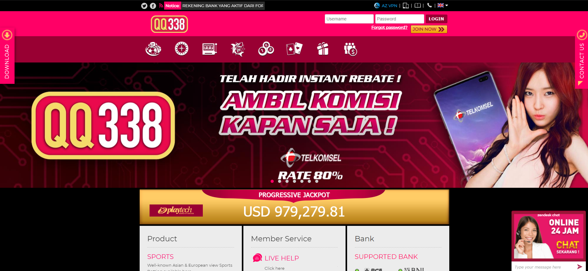 Link Alternatif QQ338 Official Resmi Terupdate